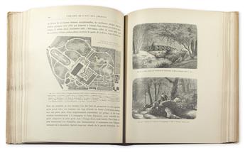 LANDSCAPE ARCHITECTURE. Group of 4 volumes on French landscape design.